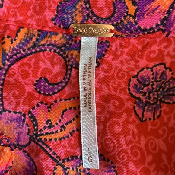 NWT Free People I Got You Crop Top Long Sleeve Boho Floral Size Large - Picture 8 of 14